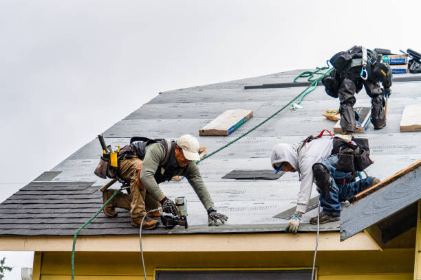 Professional Roofing technician working in Hopkinton, IA